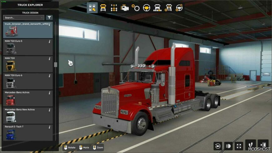 ETS2 Kenworth Truck Mod: W900 for 1.52 (Featured)