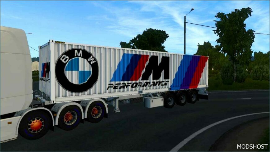 ETS2 BMW Mod: Cargo Container Trailer (Featured)