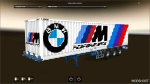 ETS2 BMW Mod: Cargo Container Trailer (Image #2)