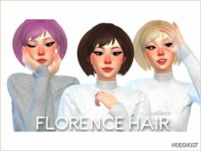 Sims 4 Female Mod: Florence Hair (Featured)