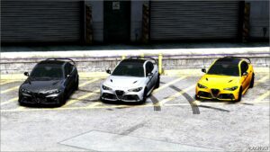 GTA 5 Alfa Romeo Vehicle Mod: Giulia Gtam Add-On V1.1 (Image #2)