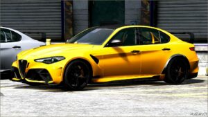 GTA 5 Alfa Romeo Vehicle Mod: Giulia Gtam Add-On V1.1 (Image #3)