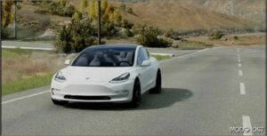 BeamNG Tesla Car Mod: Model 3 v1.1 0.32x 0.32 (Featured)