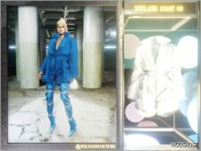 Sims 4 Female Clothes Mod: N'Flate Coat 03 (Featured)