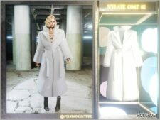 Sims 4 Female Clothes Mod: N'Flate Coat 03 (Image #3)