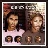 Sims 4 Male Hair Mod: Curly Locs (Featured)