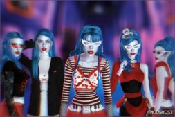 Sims 4 Female Sim Mod: Monster High Girls (Image #2)