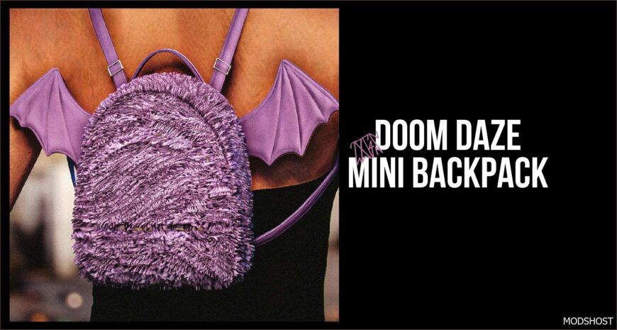 GTA 5 Player Mod: Doom Daze Mini Backpack for MP Female (Featured)