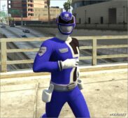 GTA 5 Player Mod: Power Rangers SPD Add-On PED (Image #3)