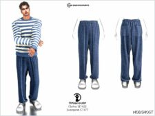 Sims 4 Male Mod: Clothes SET432 – Sweatshirt C1476 and Sweatpants C1477 (Image #2)