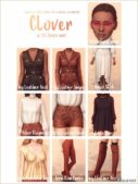 Sims 4 Female Clothes Mod: Clover: A 10 Items SET (Image #2)