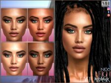 Sims 4 Female Makeup Mod: Leigh Face Mask N106 (Featured)