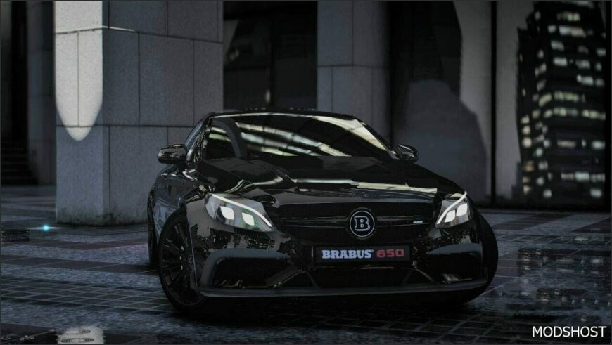 GTA 5 Mercedes-Benz Vehicle Mod: C63S Brabus 650 (Featured)