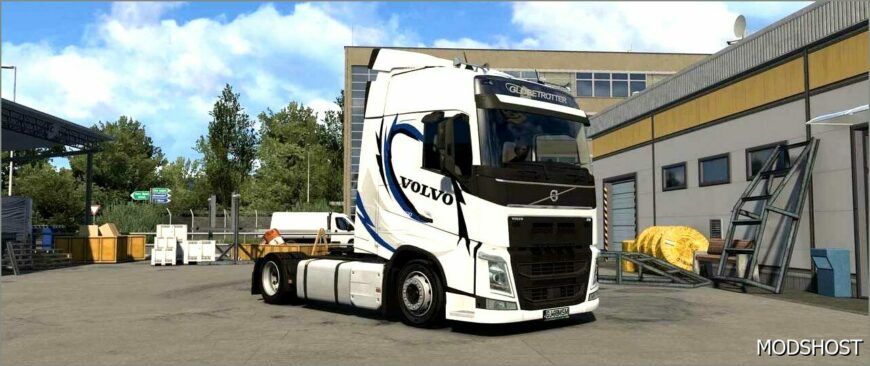 ETS2 Volvo Part Mod: LOW Deck Chassis Addon for SCS Volvo FH4 by Sogard3 V0.9 (Featured)