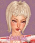 Sims 4 Female Mod: Cemelss Dehlia Hair (Featured)