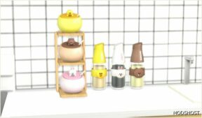 Sims 4 Object Mod: Linefriends Kitchen Condiment SET Part II (Image #2)