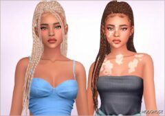 Sims 4 Female Mod: Mason Hairstyle (Image #2)