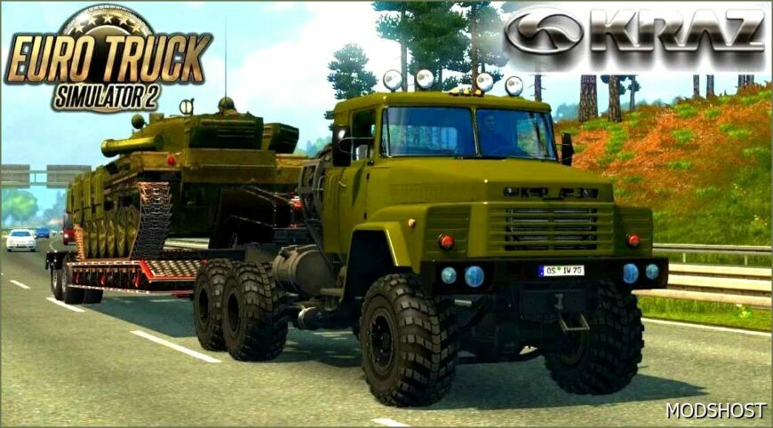 ETS2 KrAZ Truck Mod: 260 + Interior V1.6 (Featured)