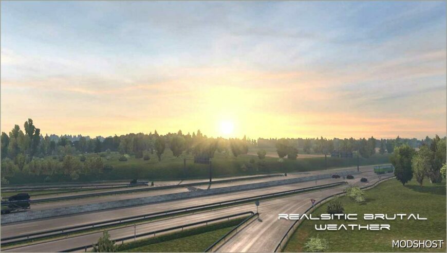 ETS2 Realistic Mod: Brutal Graphics and Weather V10.4 1.52 (Featured)