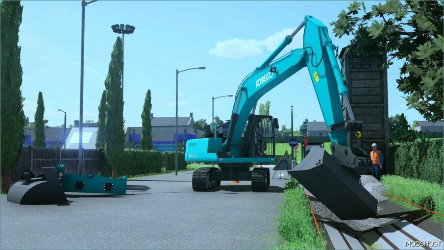 FS22 Forklift Mod: Kobelco SK 210 (Featured)