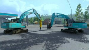 FS22 Forklift Mod: Kobelco SK 210 (Image #4)