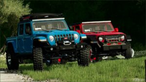 FS22 Car Mod: 2022 Jeep Gladiator Rubicon V1.1 (Image #6)