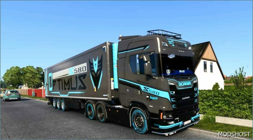 ETS2 Scania Mod: S Grey and Black Skin (Featured)