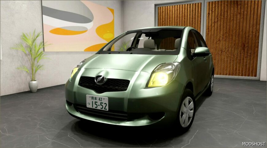 BeamNG Toyota Car Mod: Yaris 2005-2011 0.33 (Featured)