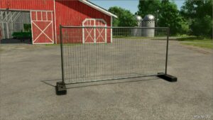 FS25 Decor Mod: Placeable Construction Fence (Image #2)