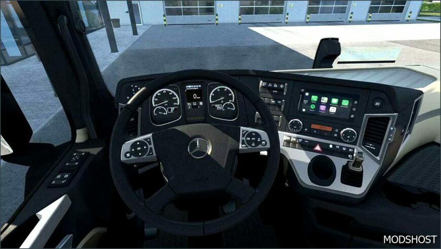 ETS2 Mercedes-Benz Interior Mod: Actros plus NEW Actros MP4 Cabin Overhaul 1.52 (Featured)