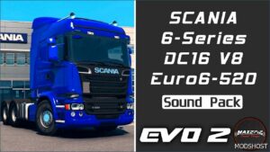 ETS2 Scania Mod: 6-Series 520 DC16 V8 Sound Pack V1.2 (Featured)