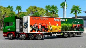 ETS2 Mod: Bharat-Pak Kisaan EK Saath FS25 Trailer Skin (Featured)