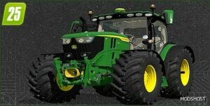 FS25 John Deere Medium Mod: 6R Large Frame + Sound Update (Featured)