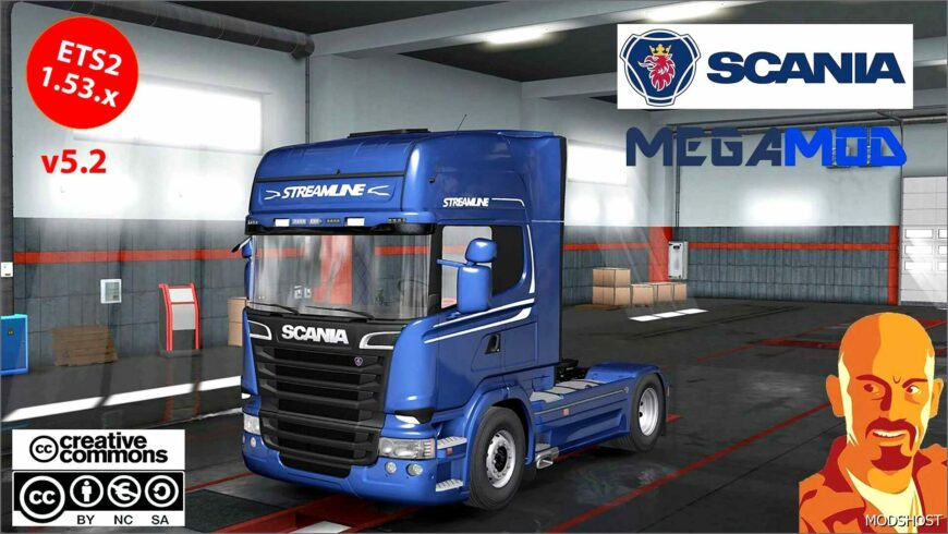 ETS2 Scania Truck Mod: Megamod V5.2 (Featured)