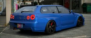 GTA 5 Nissan Vehicle Mod: GTR R34 Shooting Brake (Image #2)