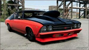 BeamNG Chevrolet Car Mod: Chevy Chevelle 1969 Drag 0.33 (Featured)