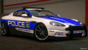 GTA 5 Aston Martin Vehicle Mod: Nfshp: 2008 Aston Martin DBS Scpd Add-On | NON ELS | Sounds | Template (Image #2)