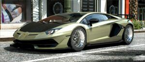 GTA 5 Lamborghini Vehicle Mod: Aventador SVJ Drag Twinturbo (Featured)