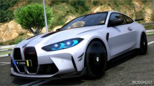 GTA 5 BMW Vehicle Mod: Customs 2023 BMW M4 CSL on Forgiato (Image #2)