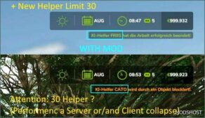 FS25 Worker Mod: Hired Helper Tool V0.54 Beta (Featured)