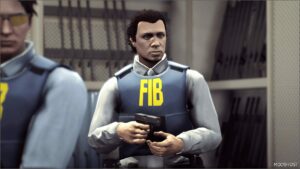 GTA 5 Player Mod: FIB Outfit for MP Male (Featured)