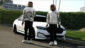 GTA 5 Player Mod: Chrome Hearts Sweater (Image #3)