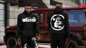 GTA 5 Player Mod: Hellstar Pullover Hoodie (Image #3)