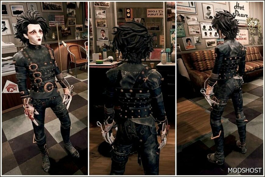 GTA 5 Player Mod: Edward Scissorhands (Fortnite) Add-On PED (Featured)