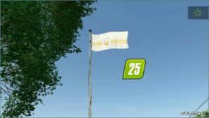 FS25 Decoration Mod: Canadian Eggs Farmers Flag (Featured)