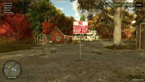 FS25 Decoration Mod: NO Trespassing Sign (Image #2)