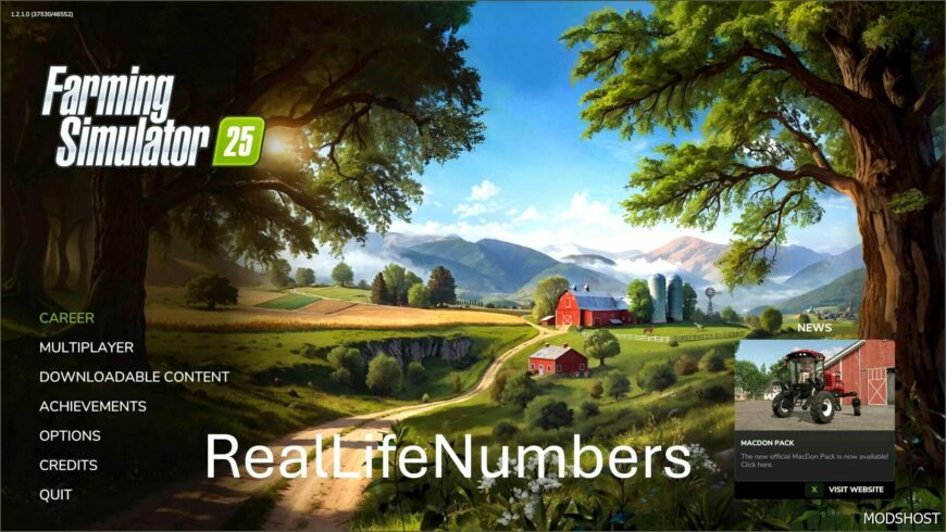 FS25 Mod: Real Life Numbers (Featured)