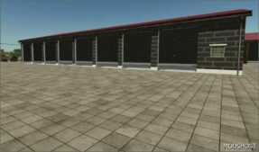 FS25 Building Mod: 8 Door Garage (Image #3)