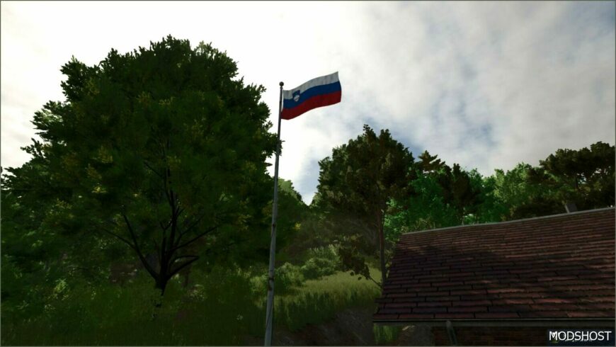 FS25 Decoration Mod: Slovenian Flag (Featured)