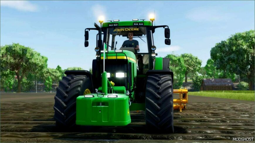 FS25 John Deere Tractor Mod: 7810 + 1800KG Weight (Featured)